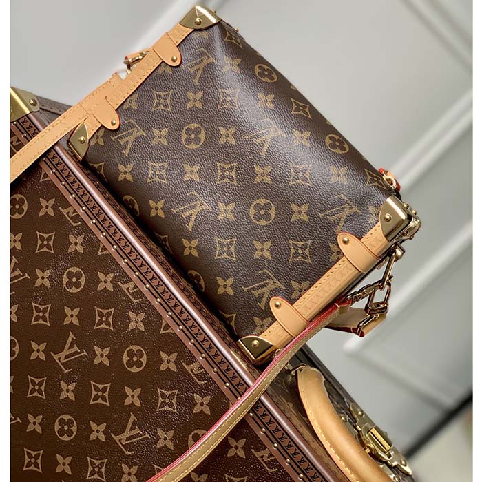 Louis Vuitton LV Unisex Side Trunk PM Handbag Monogram Coated Canvas (5)