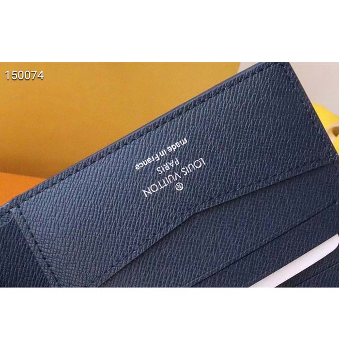 Louis Vuitton® Slender Wallet Abyss Blue. Size in 2023