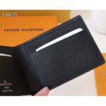 Louis Vuitton LV Unisex Slender Wallet Embossed Taiga Leather Glacier Black Cowhide – Bild 9