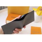 Louis Vuitton LV Unisex Slender Wallet Embossed Taiga Leather Glacier Black Cowhide – Bild 5