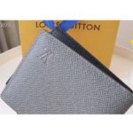 Louis Vuitton LV Unisex Slender Wallet Embossed Taiga Leather Glacier Black Cowhide – Bild 8