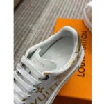 Louis Vuitton LV Unisex Time Out Sneaker Gold Monogram Debossed Calf Leather – Bild 11