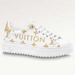 Louis Vuitton LV Unisex Time Out Sneaker Gold Monogramm geprägtes Kalbsleder