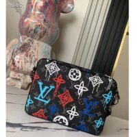 Louis Vuitton LV Unisex Trio Messenger Bag Graffiti Orange Monogram Coated Canvas (5)