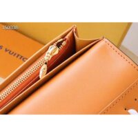 Louis Vuitton LV Unisex Vertical Wallet Black Arizona Taurillon Cowhide Leather (7)