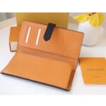 Louis Vuitton LV Unisex Vertical Wallet Black Arizona Taurillon Cowhide Leather - Image 6