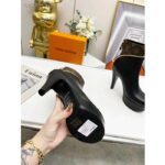 Louis Vuitton LV Women Afterglow Platform Ankle Boot Black Calf Patent Monogram Canvas – Bild 9