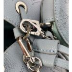 Louis Vuitton LV Women Bella Bucket Bag Olympe Blue Perforated Mahina Calf Leather - Imagen 10