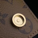 Louis Vuitton LV Women Book Chain Wallet Brown Monogram Reverse Coated Canvas Cowhide - immagine 11