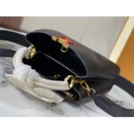 Louis Vuitton LV Women Capucines BB Black Greige Doux Scarlet Taurillon Leather – Bild 6