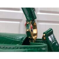 Louis Vuitton LV Women Capucines BB Handbag Green Crocodilien Brillant Savoir Faire (2)