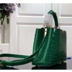 Louis Vuitton LV Women Capucines BB Handbag Green Crocodilien Brillant Savoir Faire - Image 4