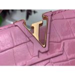 Louis Vuitton LV Women Capucines BB Handbag Pink Crocodilien Brillant Savoir Faire - immagine 7