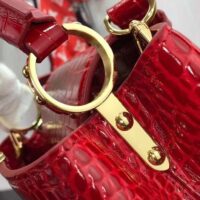 Louis Vuitton LV Women Capucines BB Handbag Red Crocodilien Brillant Savoir Faire (5)