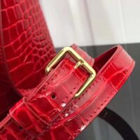 Louis Vuitton LV Women Capucines BB Handbag Red Crocodilien Brillant Savoir Faire (5)