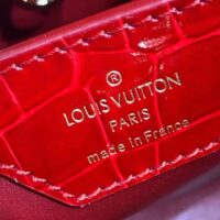 Louis Vuitton LV Women Capucines BB Handbag Red Crocodilien Brillant Savoir Faire (5)