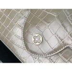 Louis Vuitton LV Women Capucines MM Handbag Grey Crocodilien Brillant Savoir Faire - immagine 8