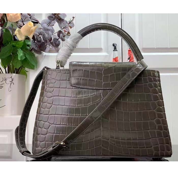 Capucines MM Crocodilien Brillant - Handbags