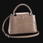 Borsa Louis Vuitton LV Donna Capucines MM Marrone Crocodilien Brillant Savoir Faire