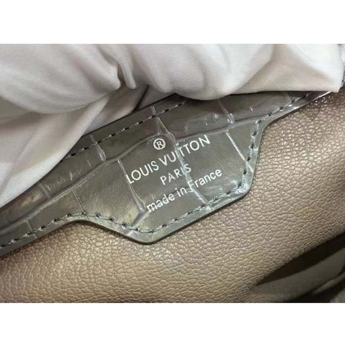 Louis Vuitton LV Women Capucines MM Handbag Brown Crocodilien Brillant Savoir Faire (7)