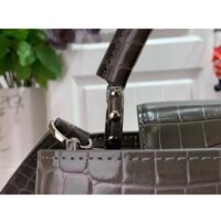 Louis Vuitton LV Women Capucines MM Handbag Brown Crocodilien Brillant Savoir Faire (4)