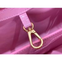 Louis Vuitton LV Women Capucines MM Handbag Pink Crocodilien Brillant Savoir Faire (8)