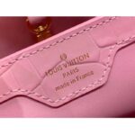 Louis Vuitton LV Women Capucines MM Handbag Pink Crocodilien Brillant Savoir Faire - immagine 10
