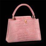 Louis Vuitton LV Donna Capucines MM Borsa a mano Rosa Crocodilien Brillant Savoir Faire
