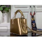 Louis Vuitton LV Women Capucines Mini Handbag Forest Clearing High Shiny Alligator Leather - immagine 4