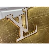 Louis Vuitton LV Women Capucines Mini Handbag Forest Clearing High Shiny Alligator Leather (1)