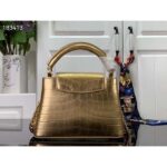 Louis Vuitton LV Women Capucines Mini Handbag Forest Clearing High Shiny Alligator Leather - immagine 3