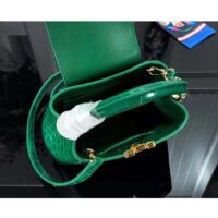 Louis Vuitton LV Women Capucines Mini Handbag Green Crocodilien Brillant Savoir Faire (1)