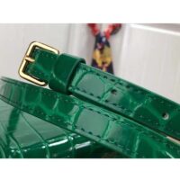 Louis Vuitton LV Women Capucines Mini Handbag Green Crocodilien Brillant Savoir Faire (1)