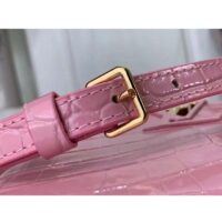 Louis Vuitton LV Women Capucines Mini Handbag Pink Crocodilien Brillant Savoir Faire (6)