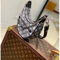 Louis Vuitton LV Women Loop PM Bag Gray Denim Textile Jacquard (1)