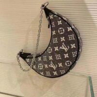 Louis Vuitton LV Women Loop PM Bag Gray Denim Textile Jacquard (1)