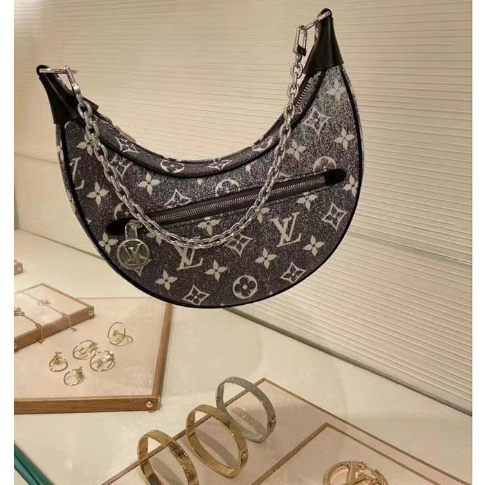 Replica Louis Vuitton LOOP Bag Monogram Jacquard Denim M21752 for