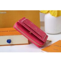 Louis Vuitton LV Women Lou Wallet Fall For You Fuchsia Pink Monogram Coated Canvas (9)