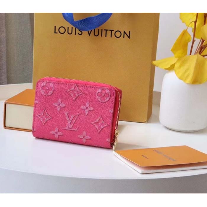 Louis Vuitton LV Women Lou Wallet Fall For You Fuchsia Pink Monogram Coated Canvas (3)