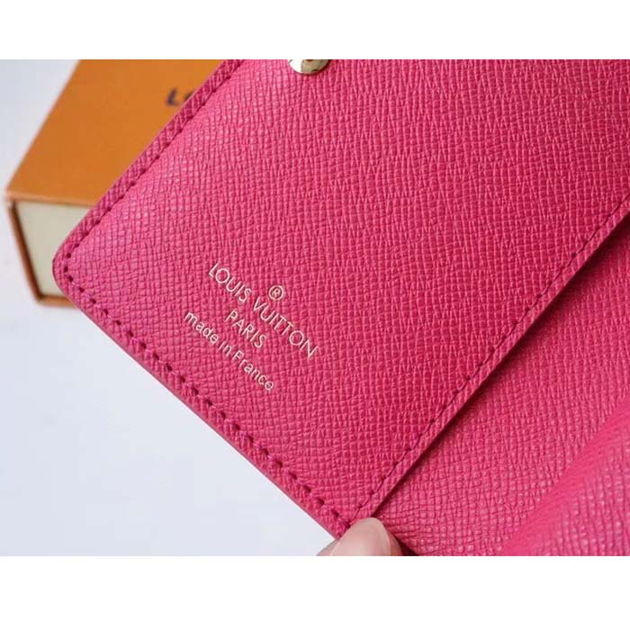 Louis Vuitton LV Women Lou Wallet Fall For You Fuchsia Pink Monogram Coated Canvas (6)