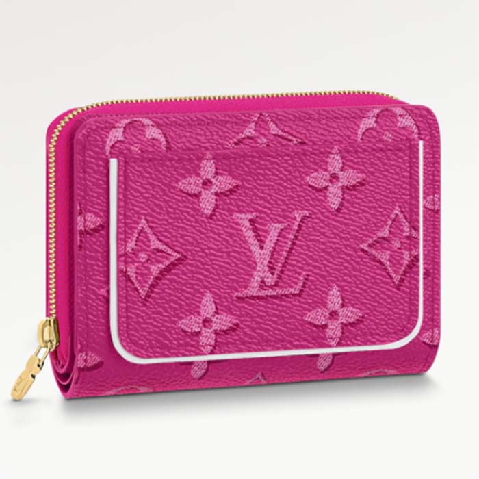 Louis Vuitton Mini Pochette Accessoires Monogram Vivienne Courchevel  Fuchsia Lining for Women
