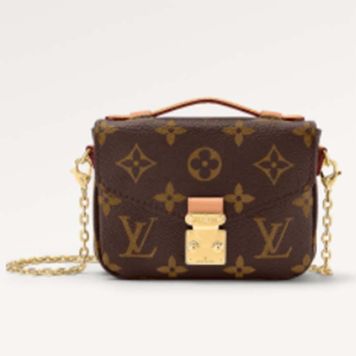 Louis Vuitton LV Women Micro Métis Bag Monogram Coated Canvas Cowhide Leather