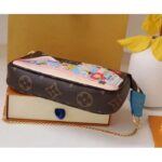 Louis Vuitton LV Women Mini Pochette Accessoires Blue Monogram Coated Canvas – Image 4