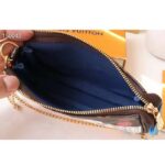 Louis Vuitton LV Women Mini Pochette Accessoires Blue Monogram Coated Canvas – Image 6