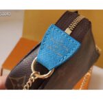 Louis Vuitton LV Women Mini Pochette Accessoires Blue Monogram Coated Canvas – Image 9