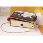 Louis Vuitton LV Women Mini Pochette Accessoires Fuchsia Monogram Coated Canvas - Image 5