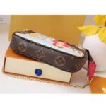 Louis Vuitton LV Women Mini Pochette Accessoires Fuchsia Monogram Coated Canvas - Image 6