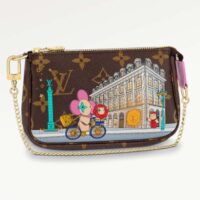 Louis Vuitton LV Women Mini Pochette Accessoires in Monogram Coated Canvas (1)