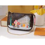 Louis Vuitton LV Women Mini Pochette Accessoires in Monogram Coated Canvas - Image 2
