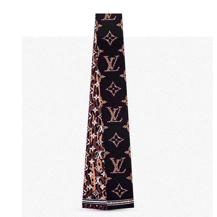 Louis Vuitton Silk Monogram Giant Jungle Bandeau Scarf (SHF-22135